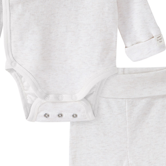 Topomini Pure Collection Newborn Wickelbody, Hose und Mütze im Set