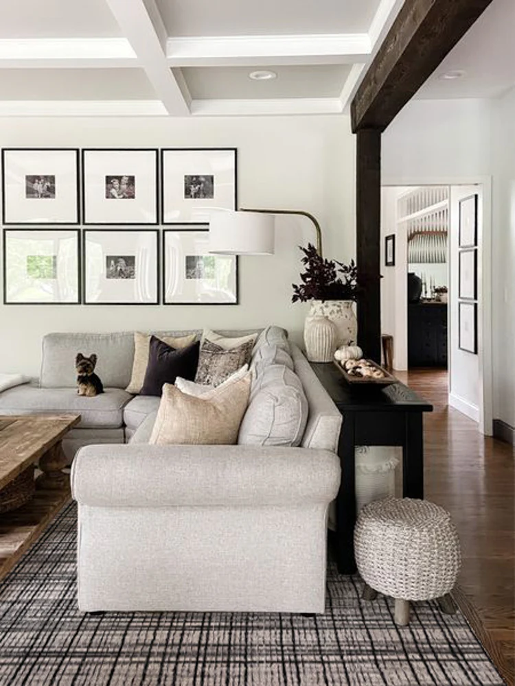 CP090 - CHANEL Pearl Relief Carpet/Classic Black and White Tweed Living Room Bedroom Closet Sofa Rug