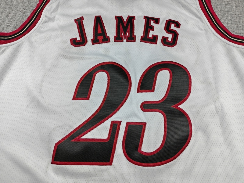 Men's Philadelphia 76ers LeBron James #23 White Swingman Jersey