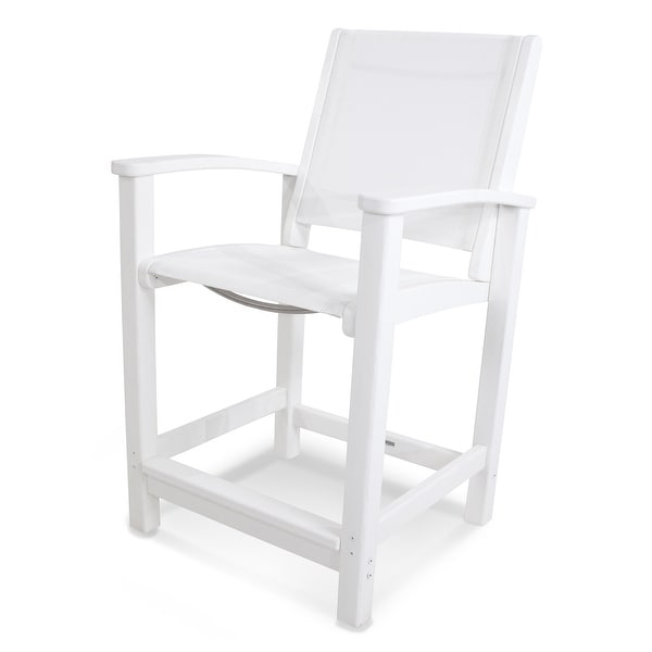 POLYWOOD Coastal Counter Chair