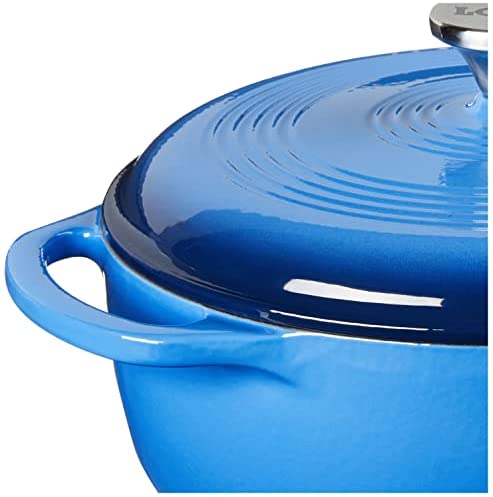 Lodge EC6D43 Enameled Cast Iron Dutch Oven, 6-Quart, Island Spice Red