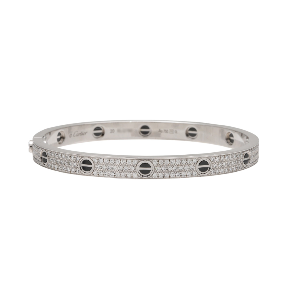 Cartier Love Classic Model Bracelet 18K White Gold N6032400