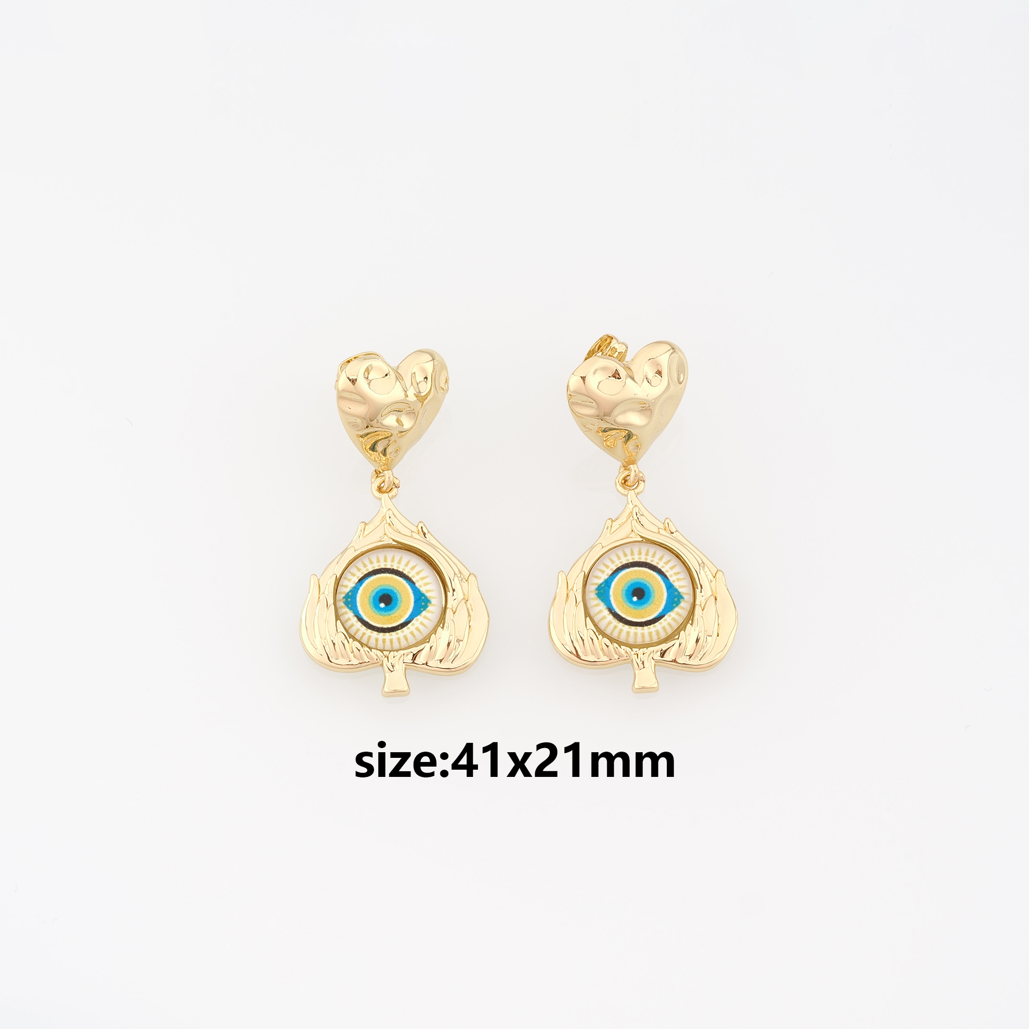 18K Gold Filled Evil Eye Stud Earrings,Evil Eye Earrings,Dainty Earrings,Everyday Earrings,Minimalist Earring