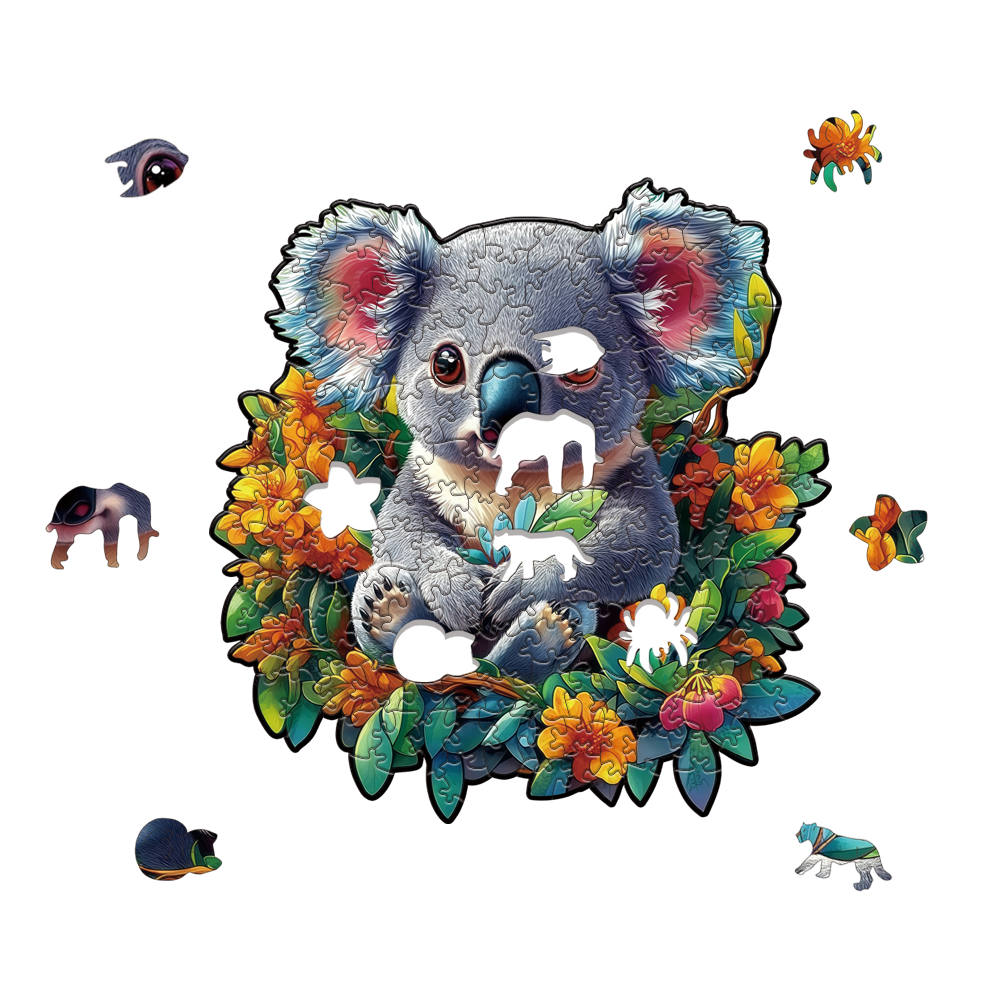 Animal Wooden Puzzle-Lovely koala
