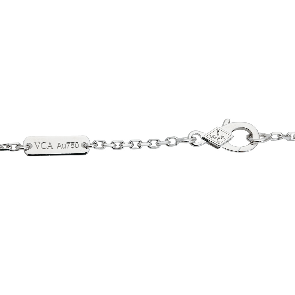 Van Cleef & Arpels Frivole Necklace 18K White Gold Diamond VCARD25300