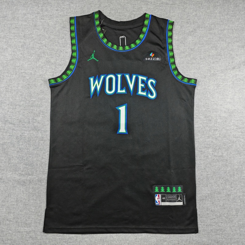 Men's Minnesota Timberwolves LaMelo Ball #1 Black Swingman Jersey - Statement Edition