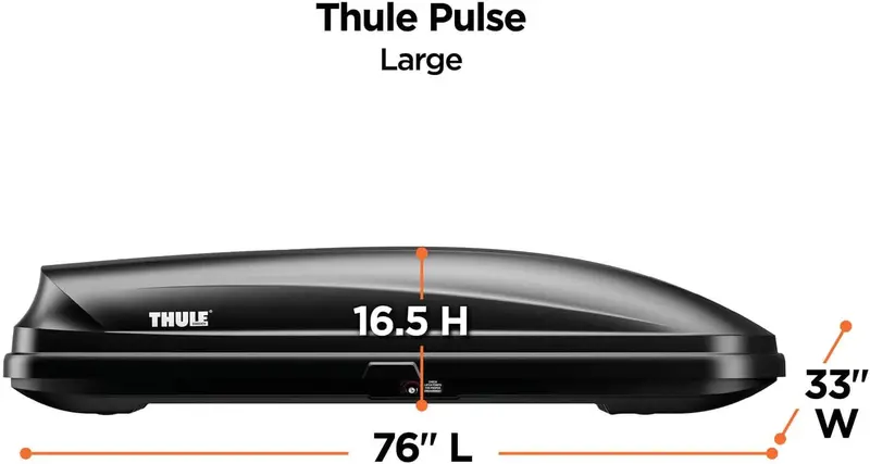 Thule Pulse Large Rooftop Cargo Box – Secure, Aerodynamic Transport Solution