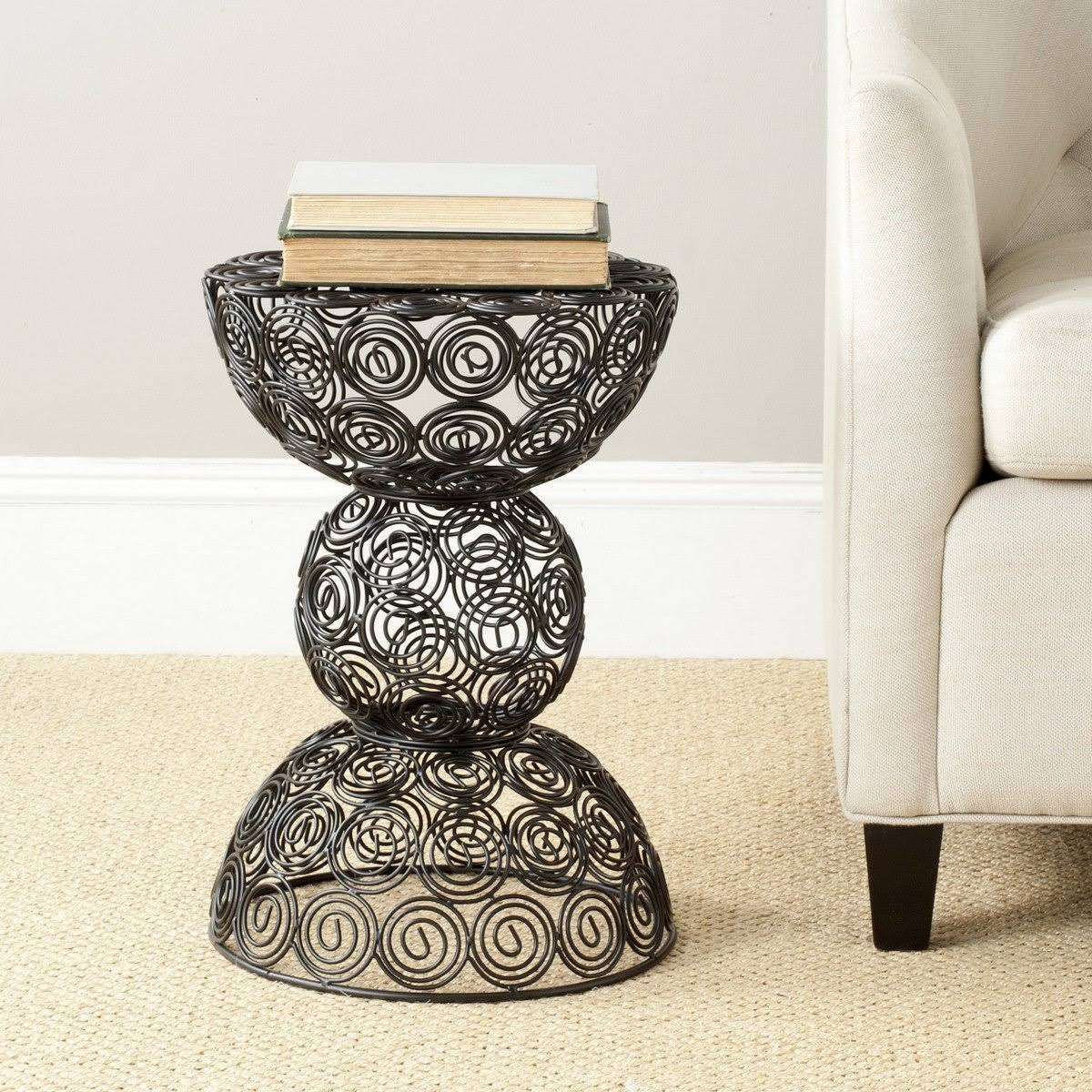 Safavieh Leila Dark Blue Iron Wire Stool