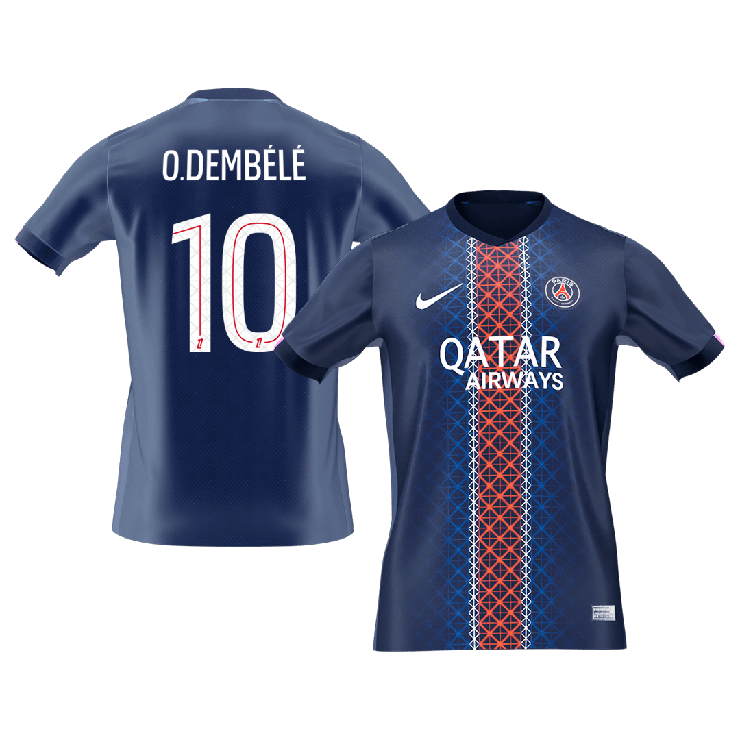 O.DEMBÉLÉ #10 PSG Home Soccer Jersey 2025/26