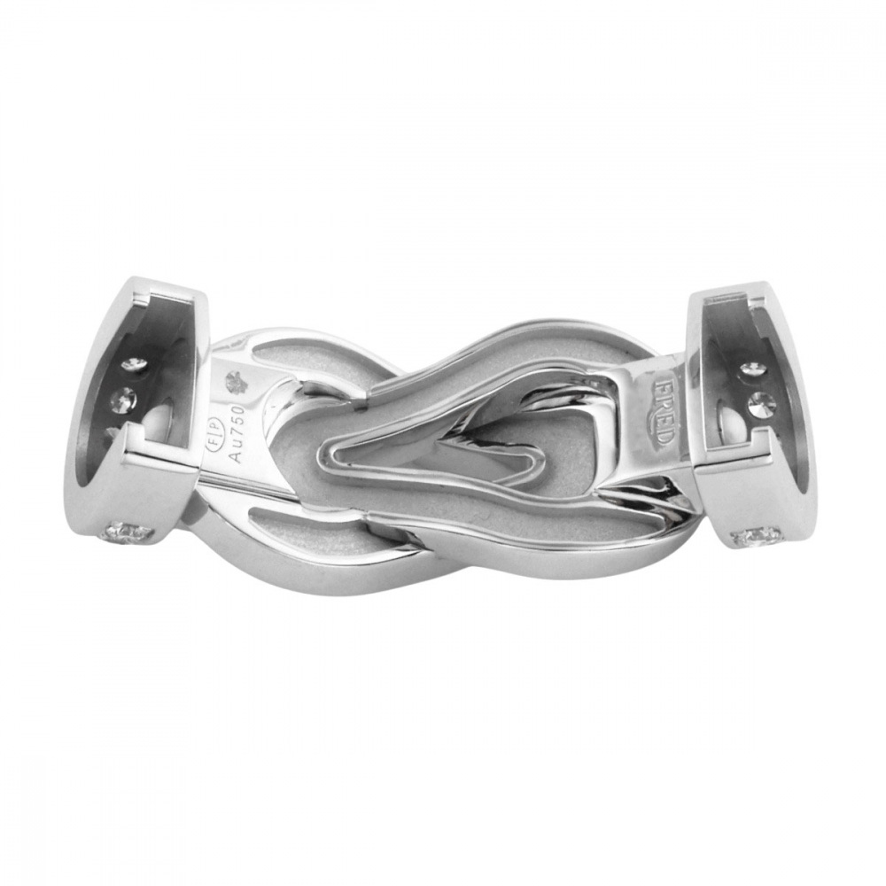 FRED Chance Amphini Lm Full Diamond 80th Anniversary Model of Maison Accessory 18K White Gold 0B0103