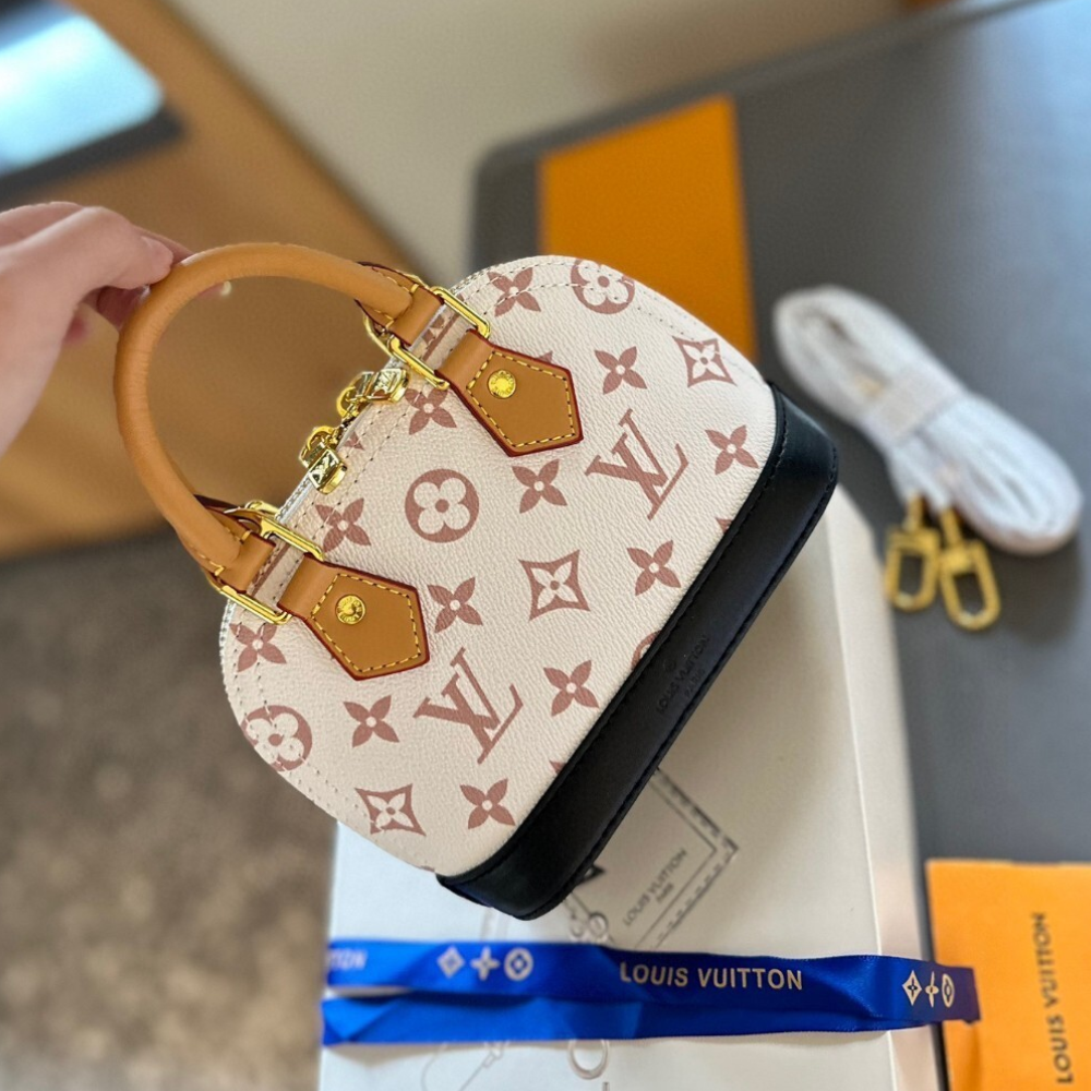 Louis Vuitton Nano Alma Other Monogram Beige 7.1 Inches M46895