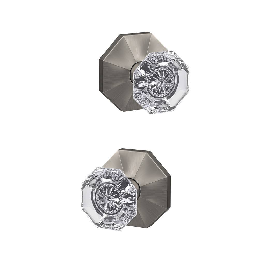 Schlage Custom FC172ALX622RWD Alexandria Knob with Rosewood Rose Non Turning Dummy Lock Matte Black Finish