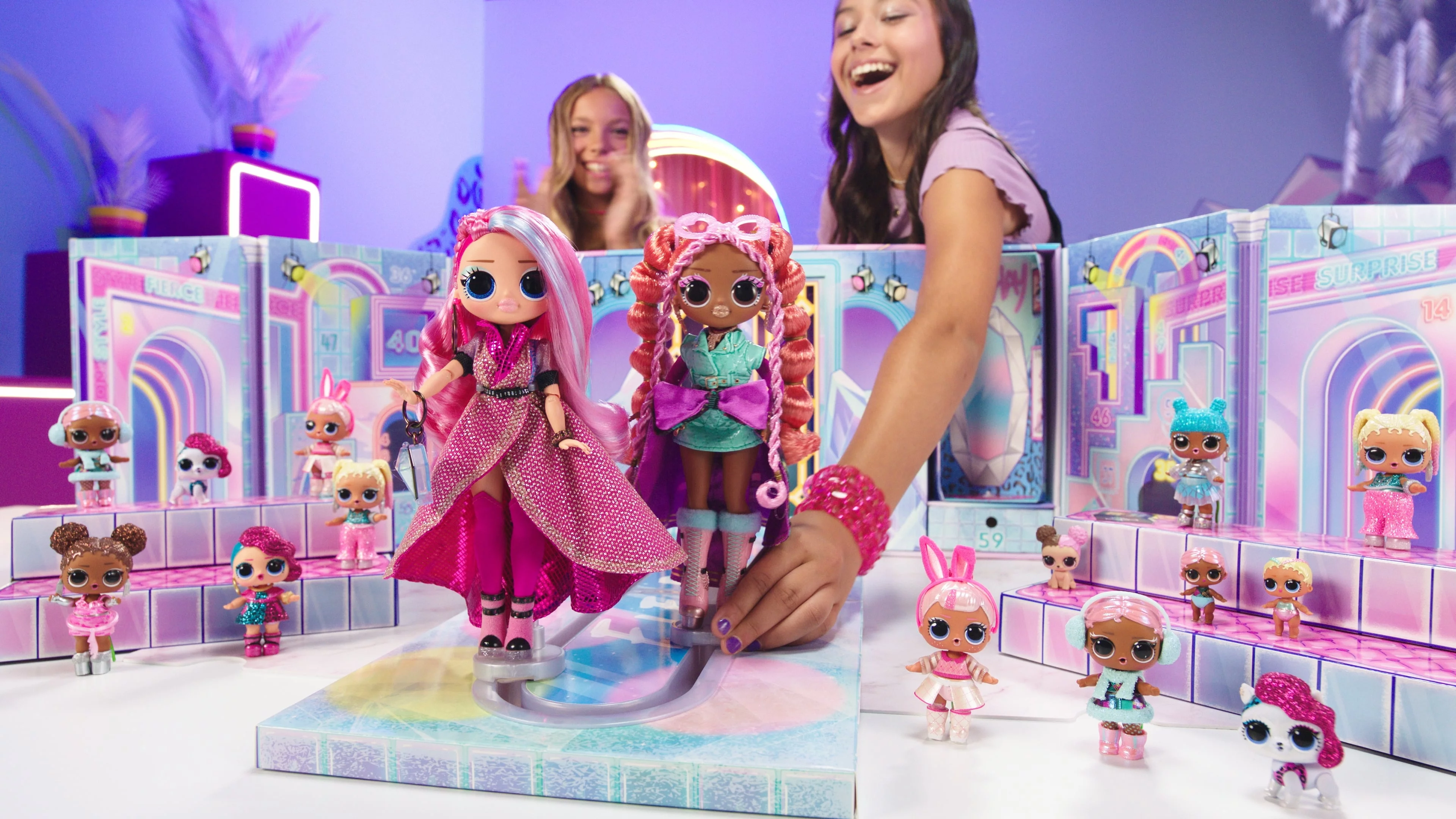 LOL Surprise Doll Fashion Show Mega Runway Playset with 80 Surprises, Ages 4 and up