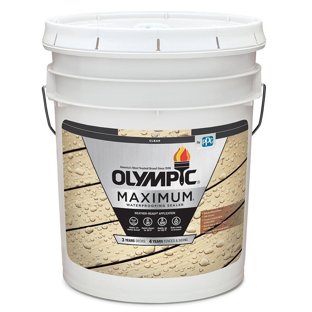 Olympic Maximum 5 gal. Clear Exterior Waterproofing Sealant Low VOC