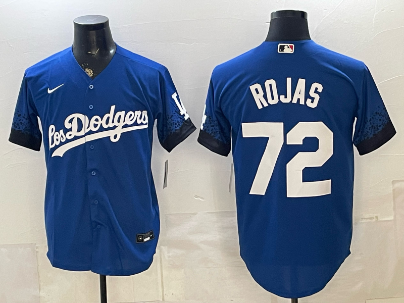 Men's Los Angeles Dodgers Miguel Rojas #72 Royal Alternate Replica Jersey