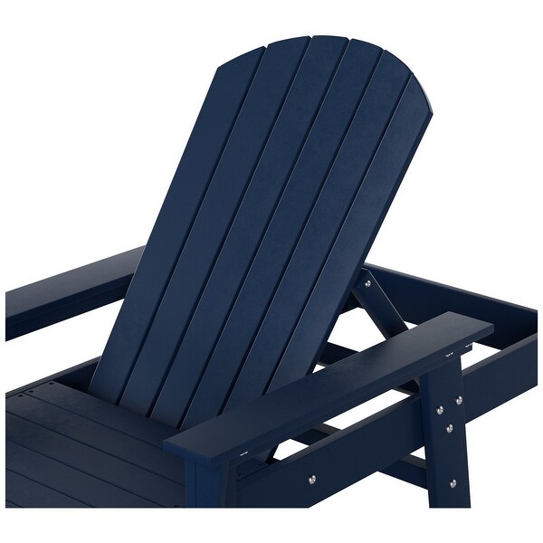 Polytrends Altura Poly EcoFriendly All Weather Reclining Chaise Lounge with Arms