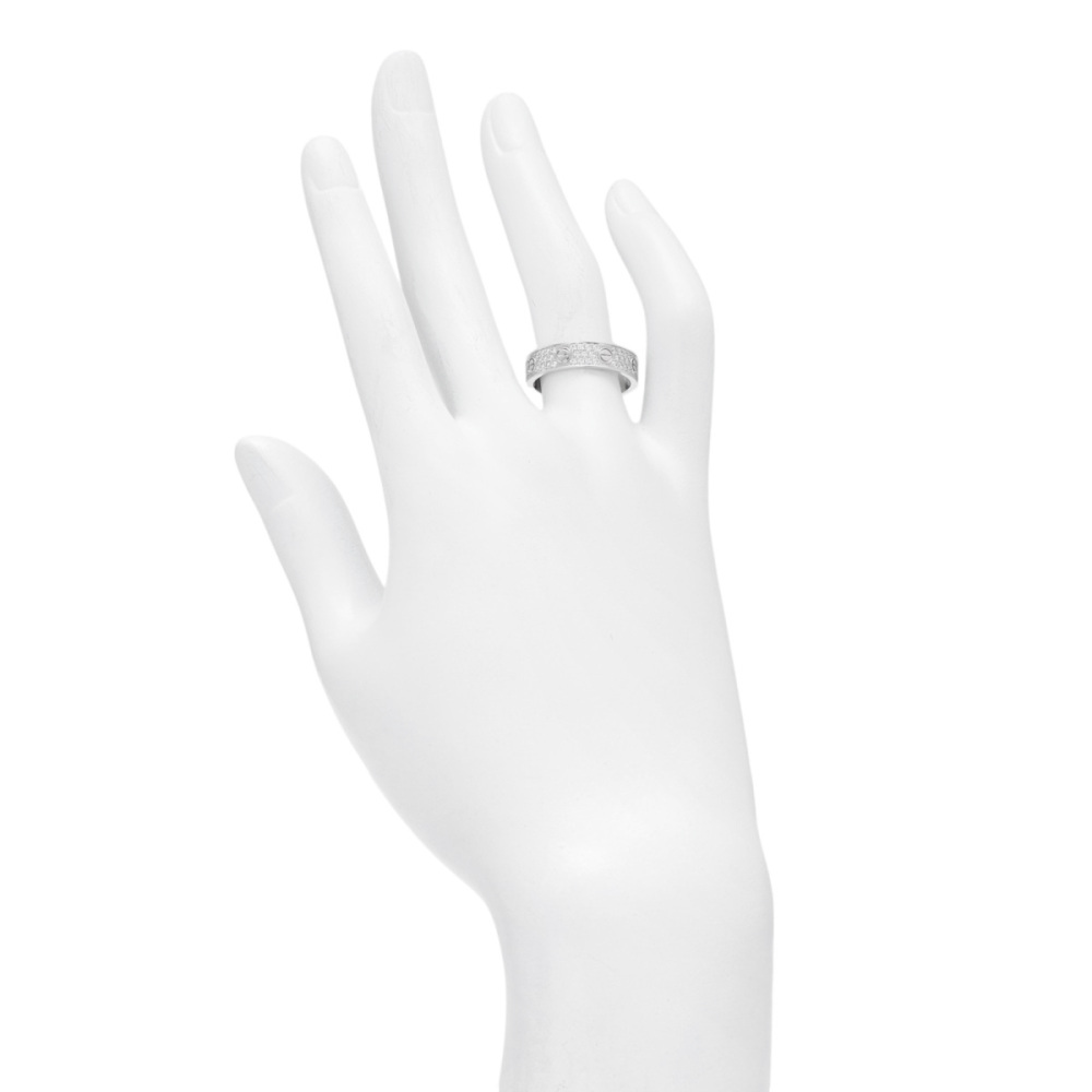 Cartier Love Sm Pave Ring 18K White Gold Diamond B4083400