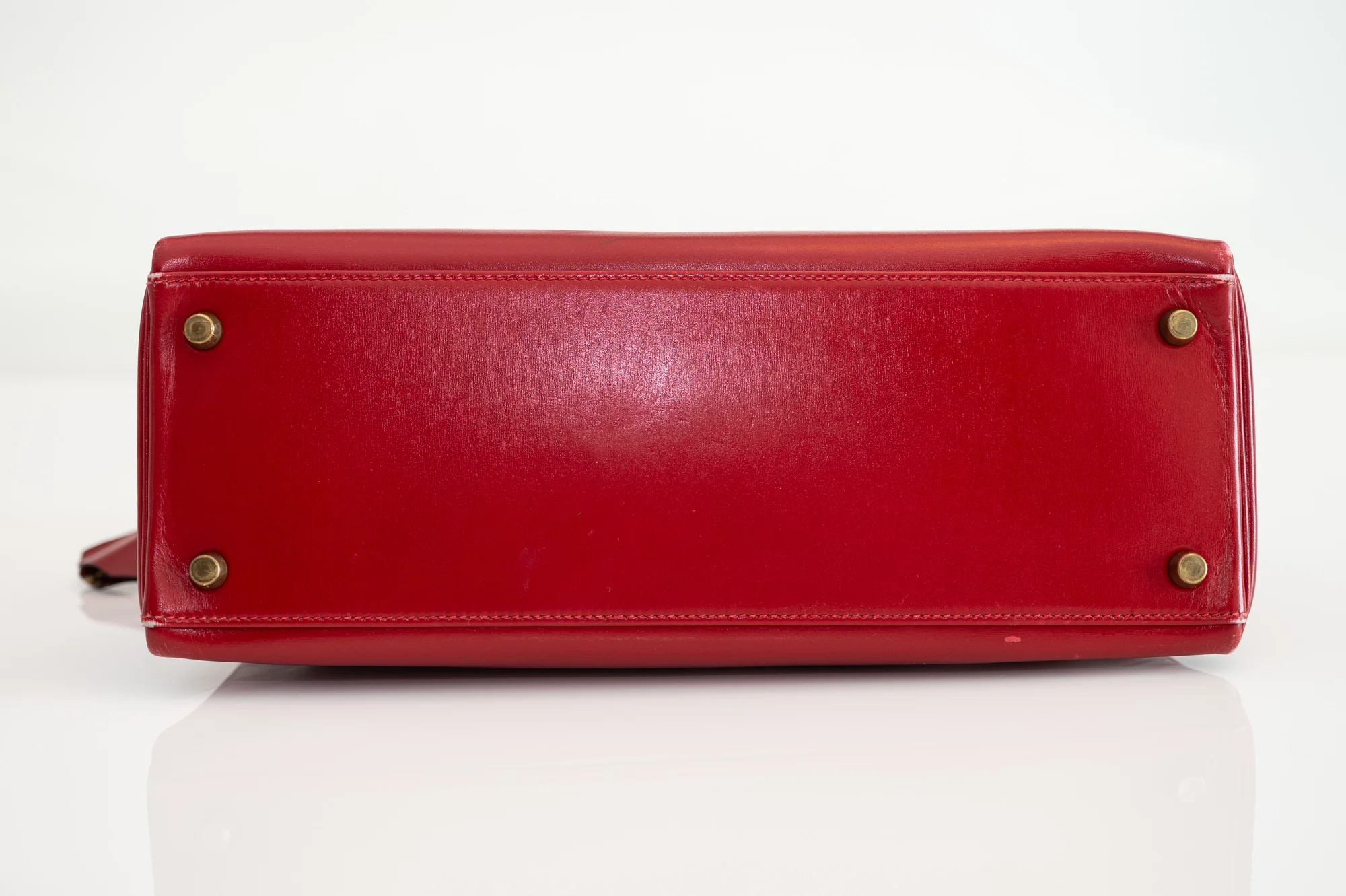 Hermès Kelly 32 Retourne Rouge Vif Box Calf Gold Hardware