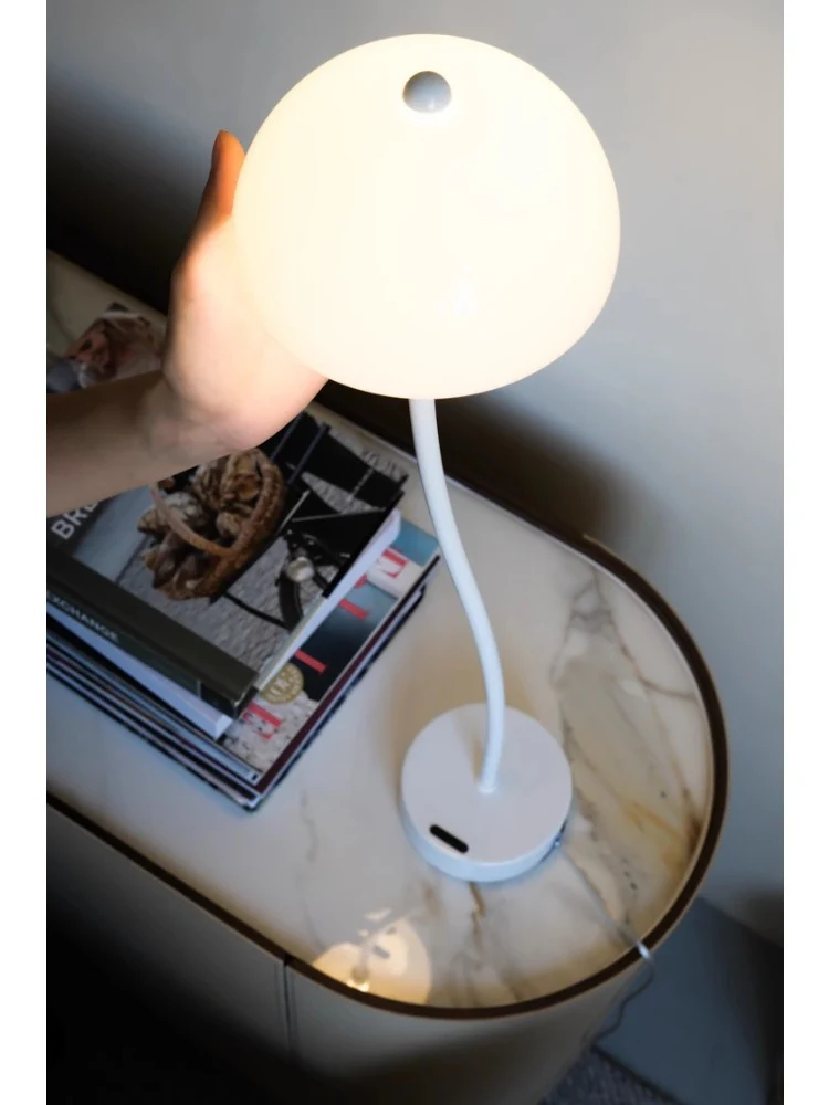 LA031 (Table Lamp) - Ivory White Bean Sprout Lamp Denmark Floor Lamp Warm Light Table Lamp Adjustable Study Standing Lamp