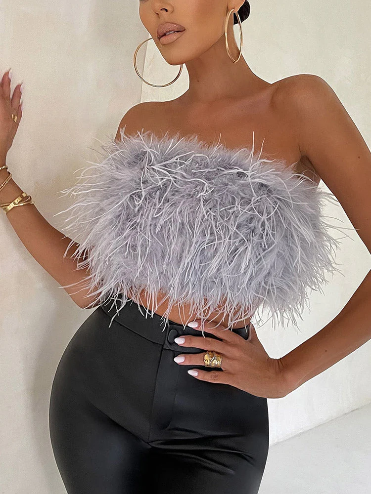 Feather Crop TopClistos