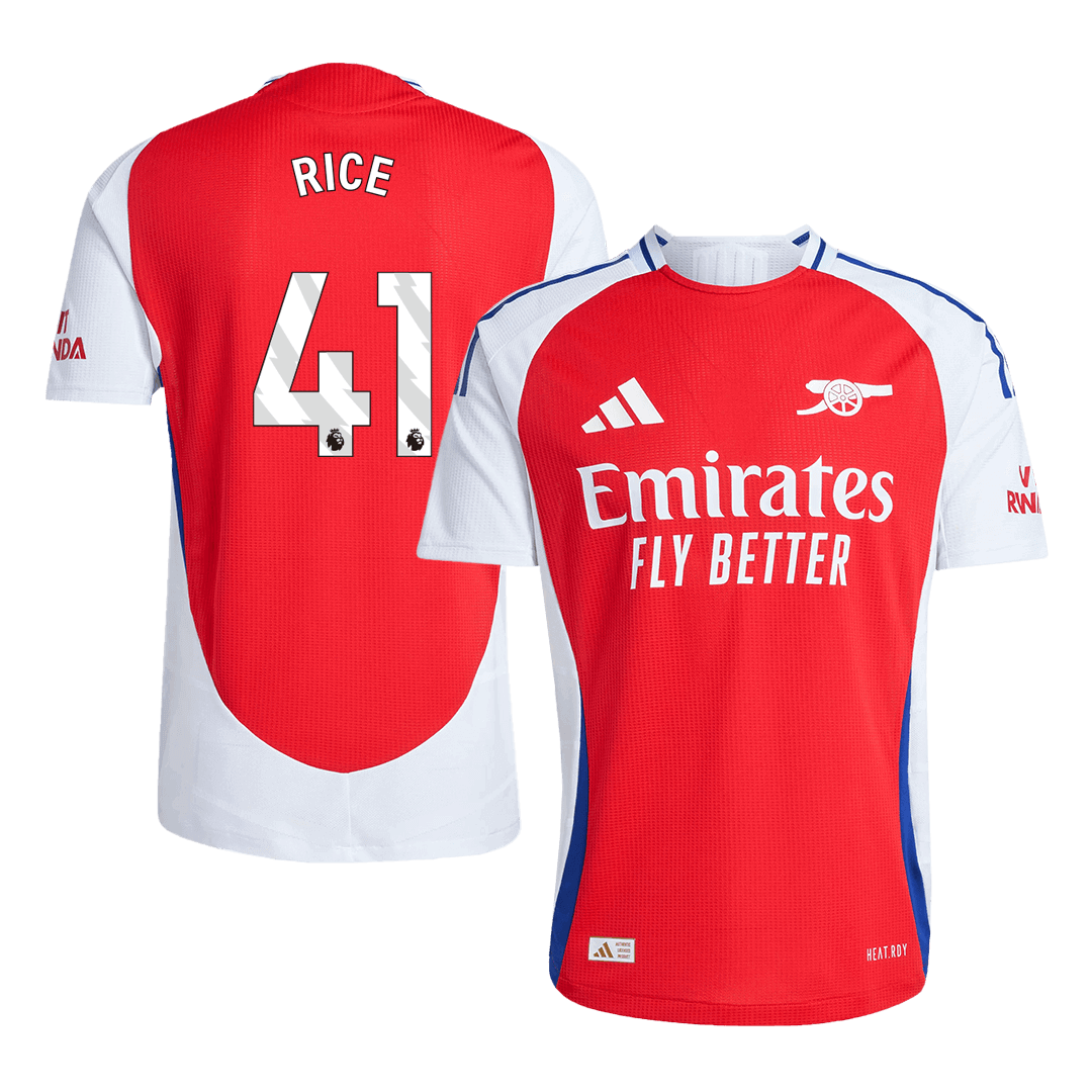 RICE #41 Arsenal Home Player Version Jersey