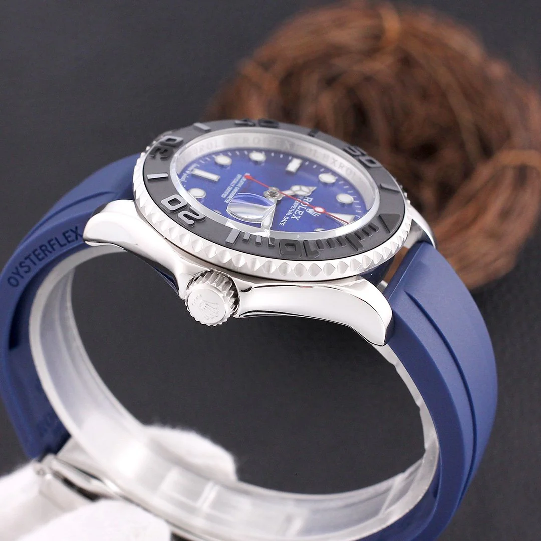 YACHT-MASTER STEEL CASE RUBBER STRAP