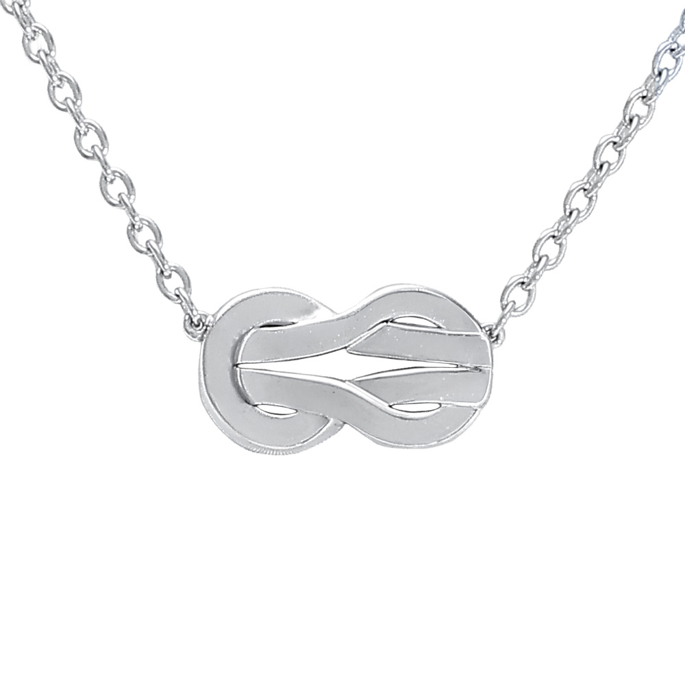 FRED Chance Amphini Necklace 18K White Gold Diamond 7B0224