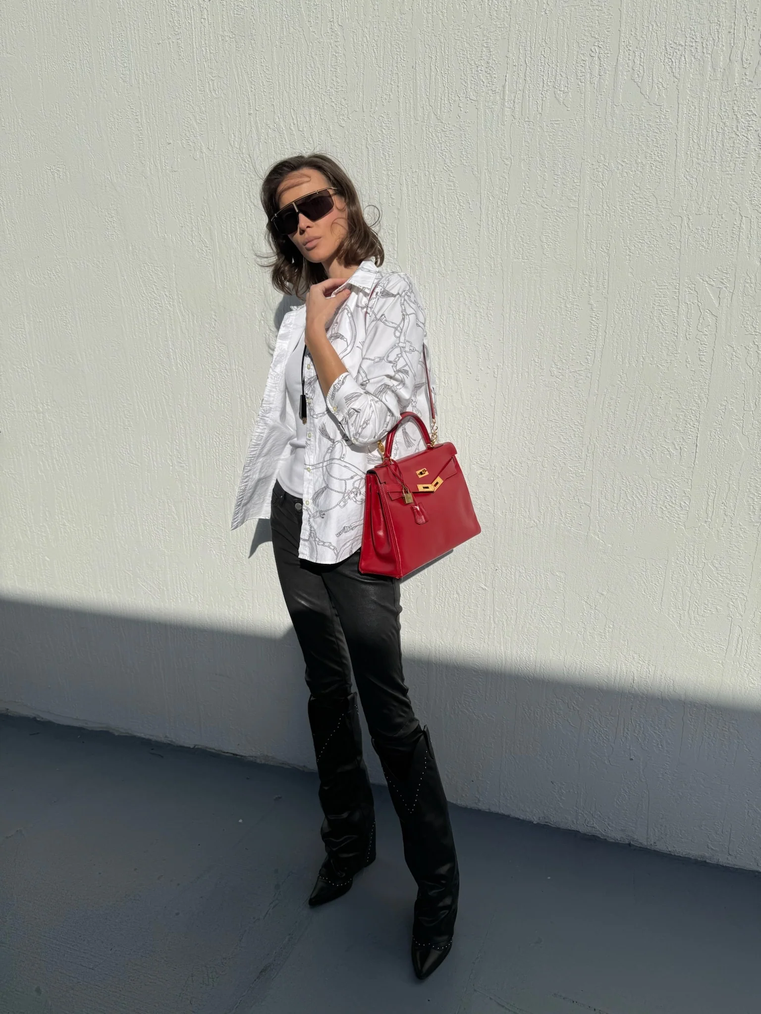 Hermès Kelly 32 Retourne Rouge Vif Box Calf Gold Hardware