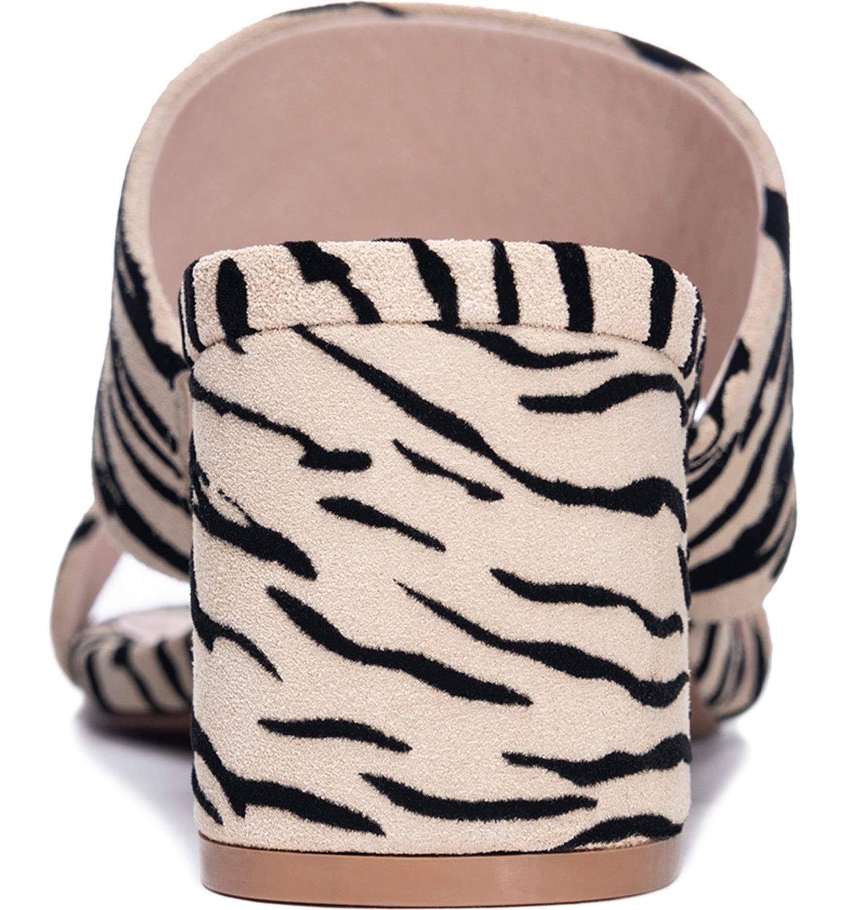 42 Gold Liya Zebra Suede 9.5