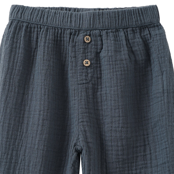 Topomini Pure Collection Baby Musselinhose mit Zierknöpfen