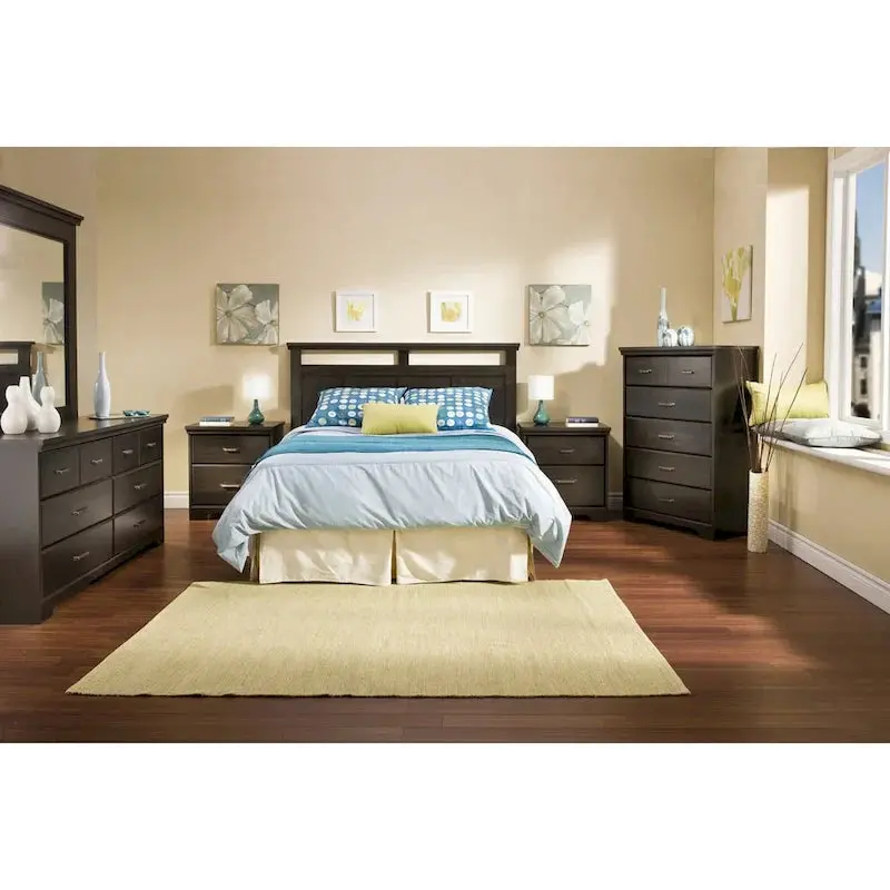 Versa Country Cottage Dresser – Six-Drawer Double-Wide Storage Unit with Rustic Charm
