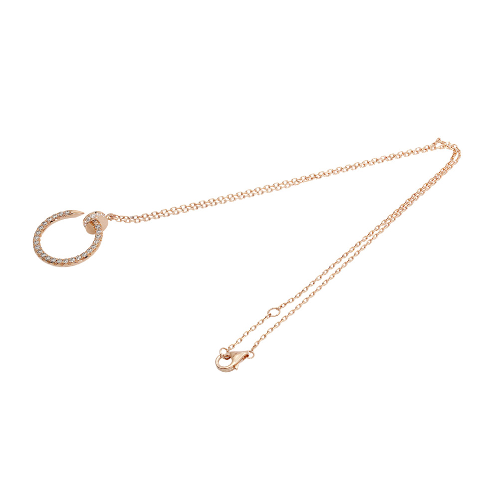 Cartier Juste un Clou Necklace 18K Rose Gold Diamond B7224893