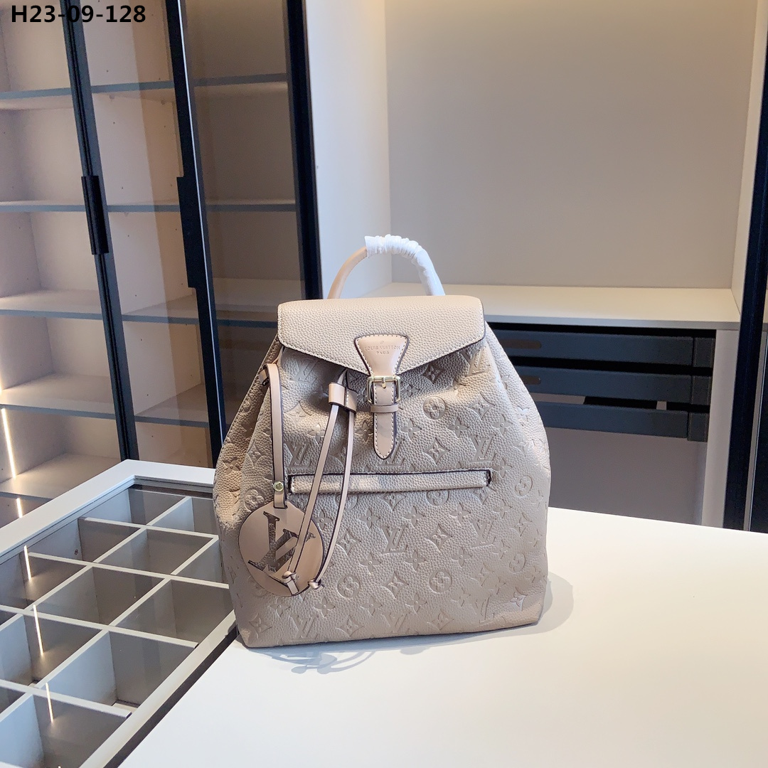 Louis Vuitton Montsouris Backpack Empreinte Turtledove 32Cm M45410