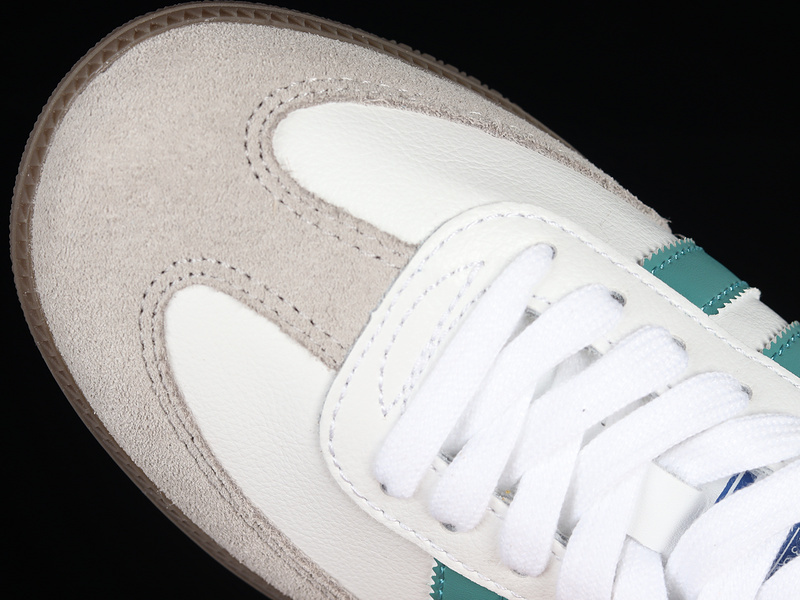 Adidas Samba Vegan Og Shoes Cloud White/Green/Gum EF6552