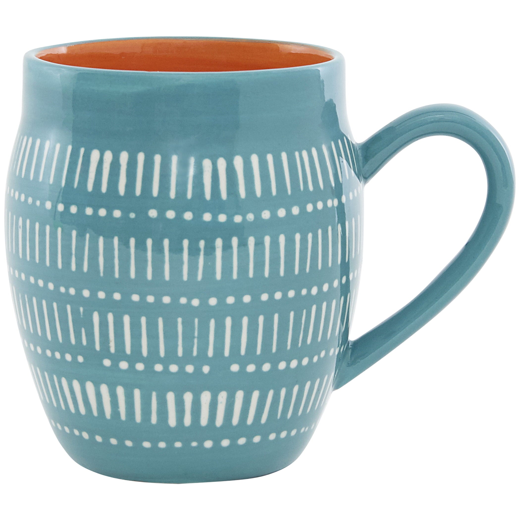 Ankara 16 Piece Stoneware Dinnerware Set, Turquoise