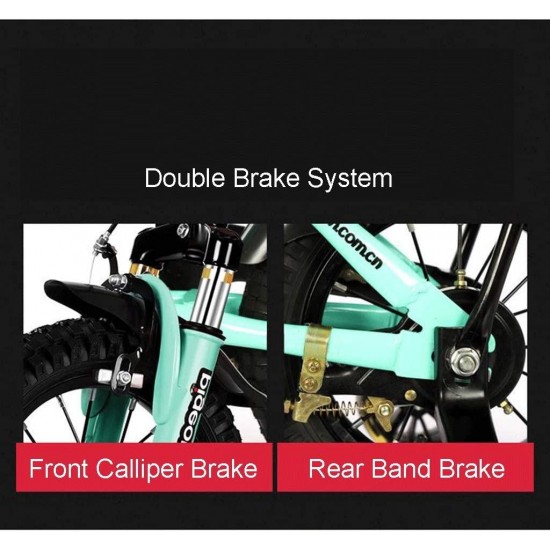 Kids Bike BMX Bike for Kids Boys Girls Bicycle Children’s Bicycles Foldable Cycling Boys Girls Pedal Bicycle High-Carbon Steel with Stabilisers and Coaster Brake