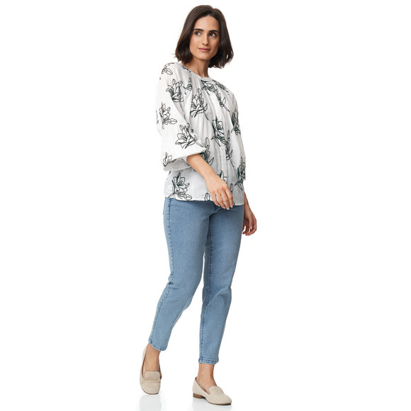 Gina Benotti Damen Bluse mit Stickerei