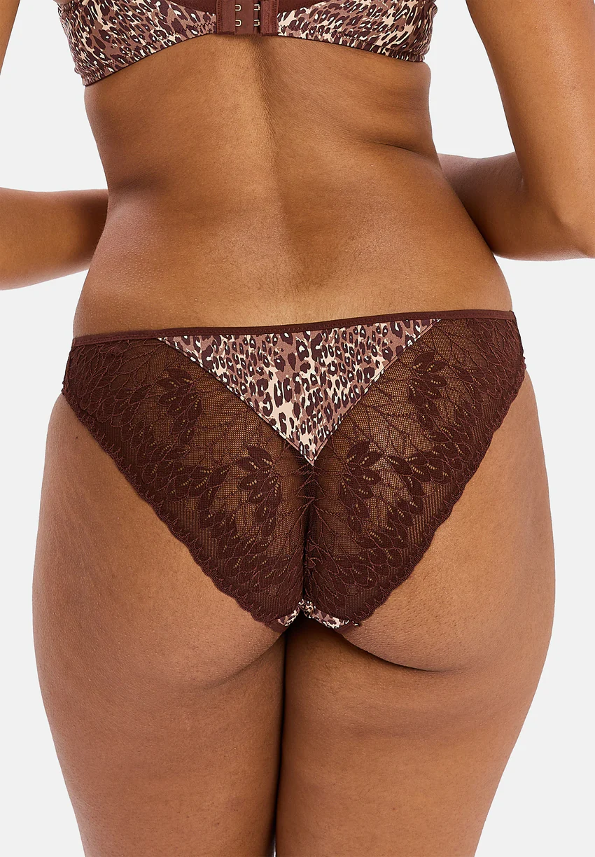 Slip Naia Guépard Chocolat