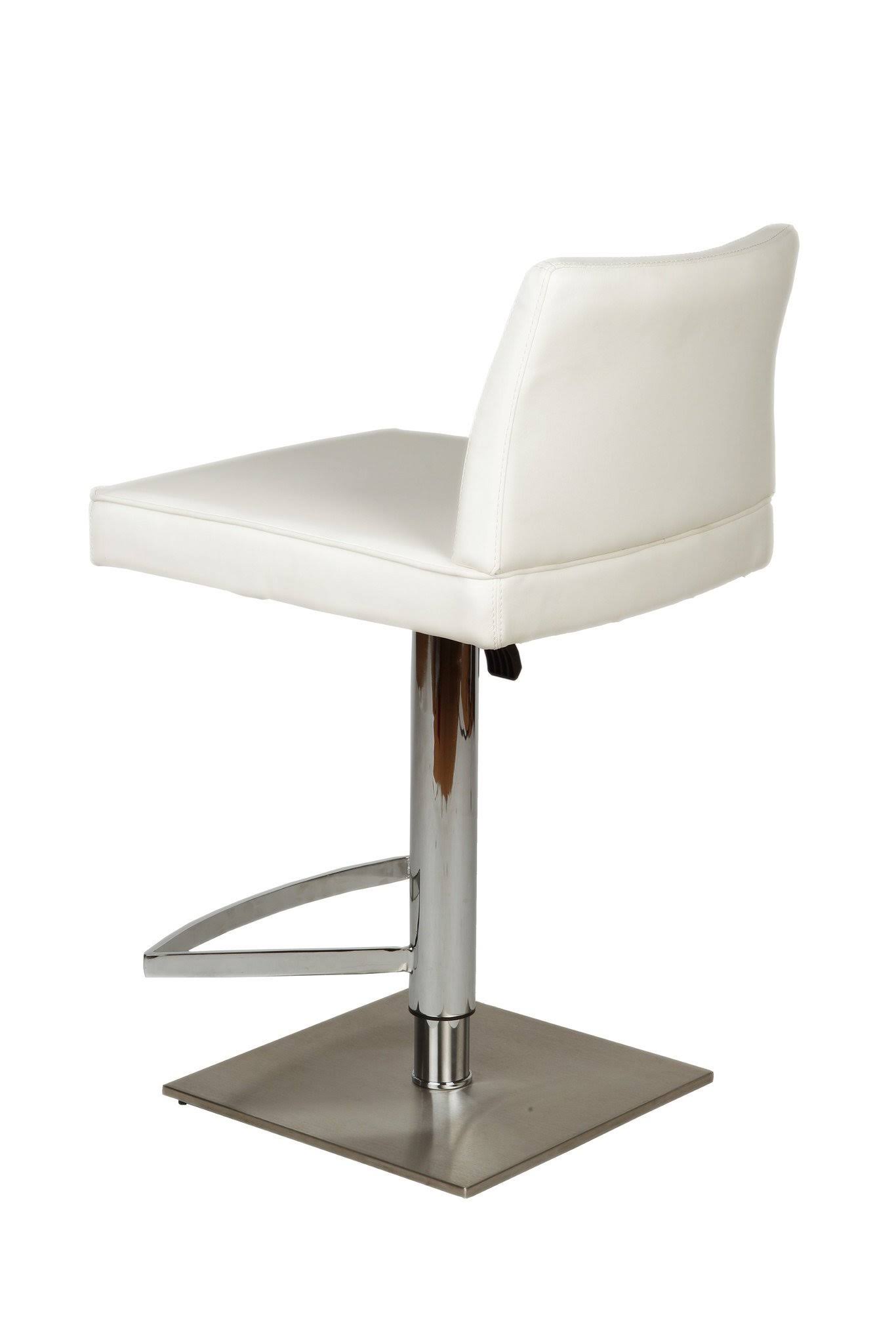 Whiteline BS1081P-GRY Medusa Barstool Gray Faux Leather