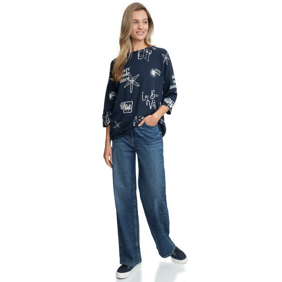 Gina Benotti Damen Strickpullover mit maritimen Motiven