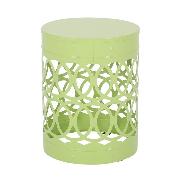 Metal end Table Large ,Green