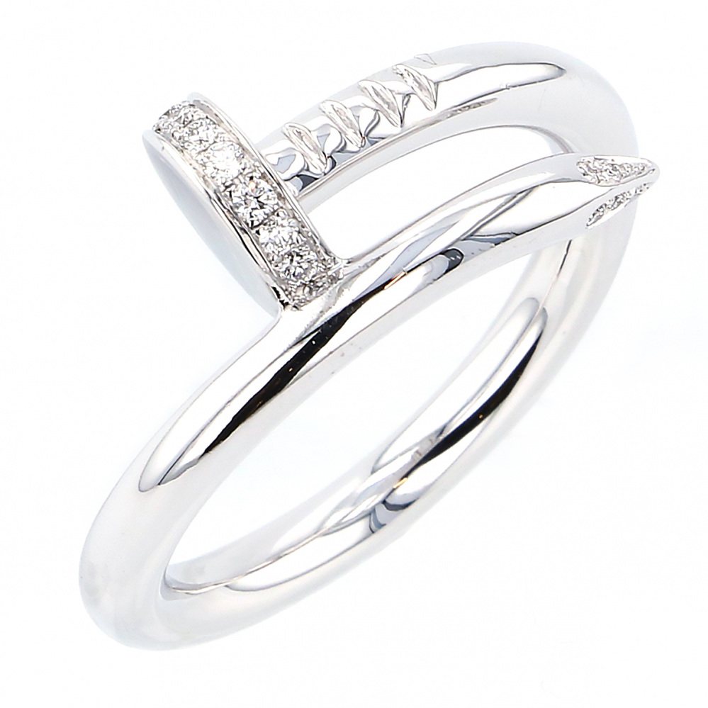 Cartier Juste un Clou Ring 18K White Gold Diamond