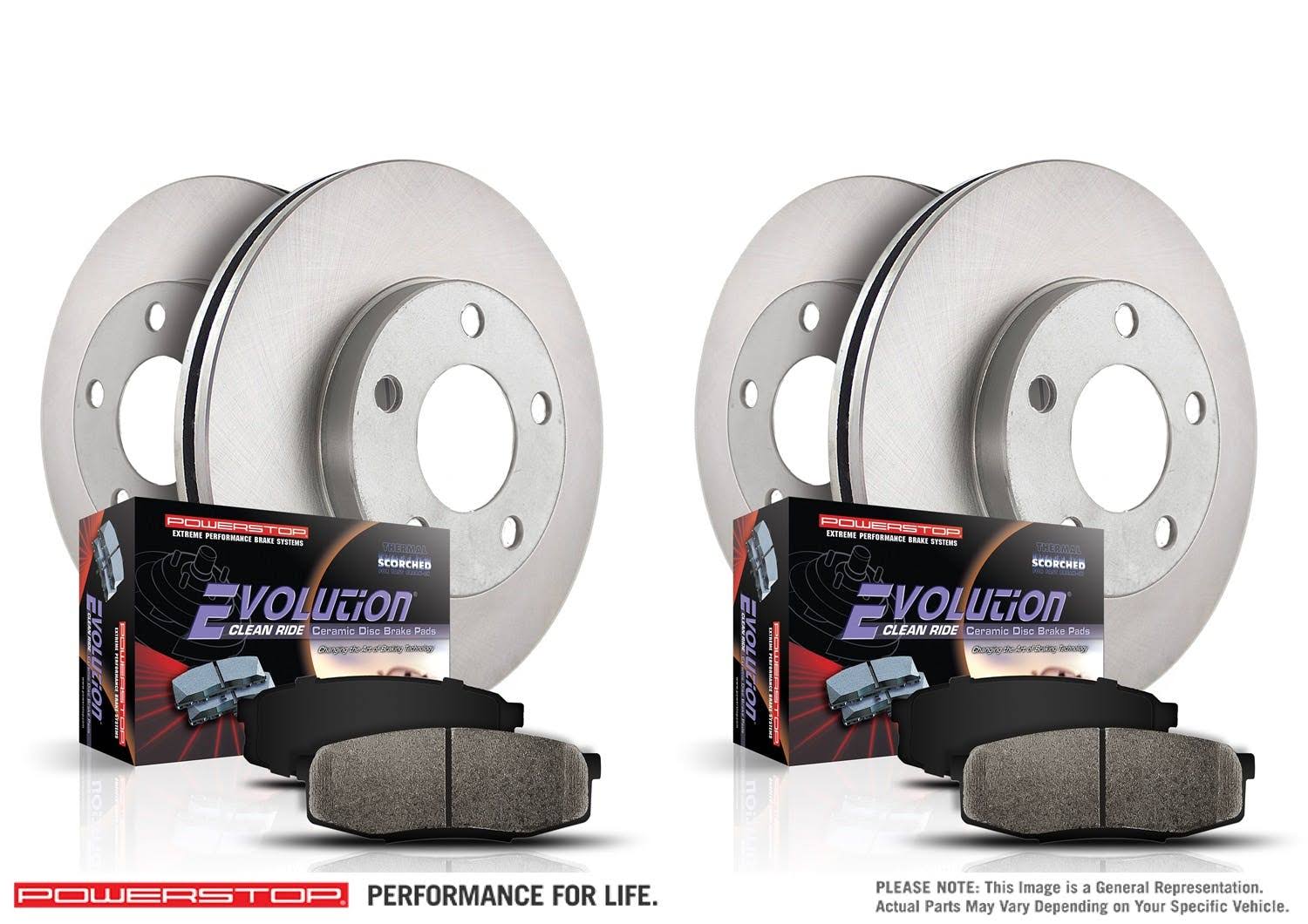 Brake Disc and Pad Kit, PowerStop KOE4486