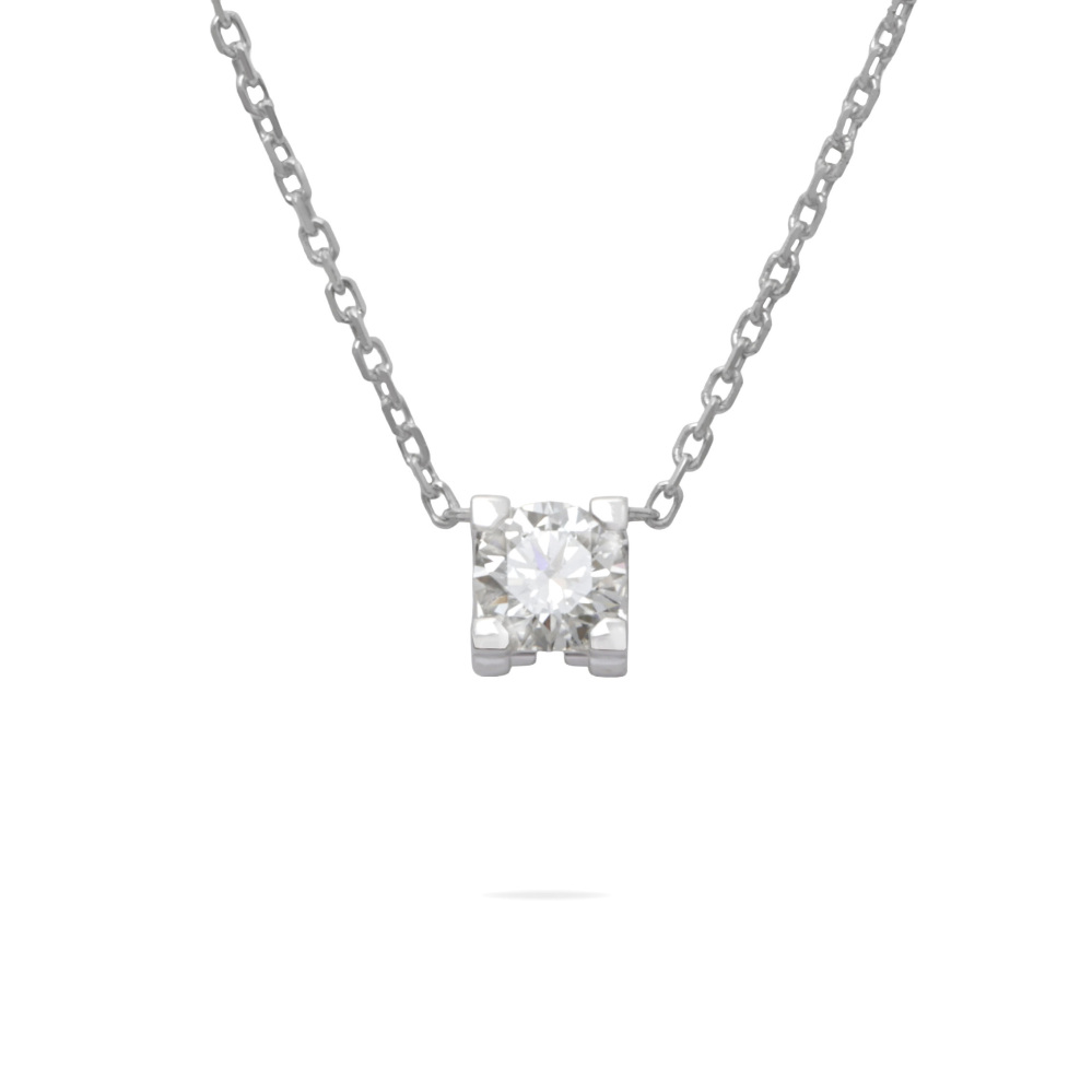 Cartier C Do Necklace 18K White Gold Diamond N7409700