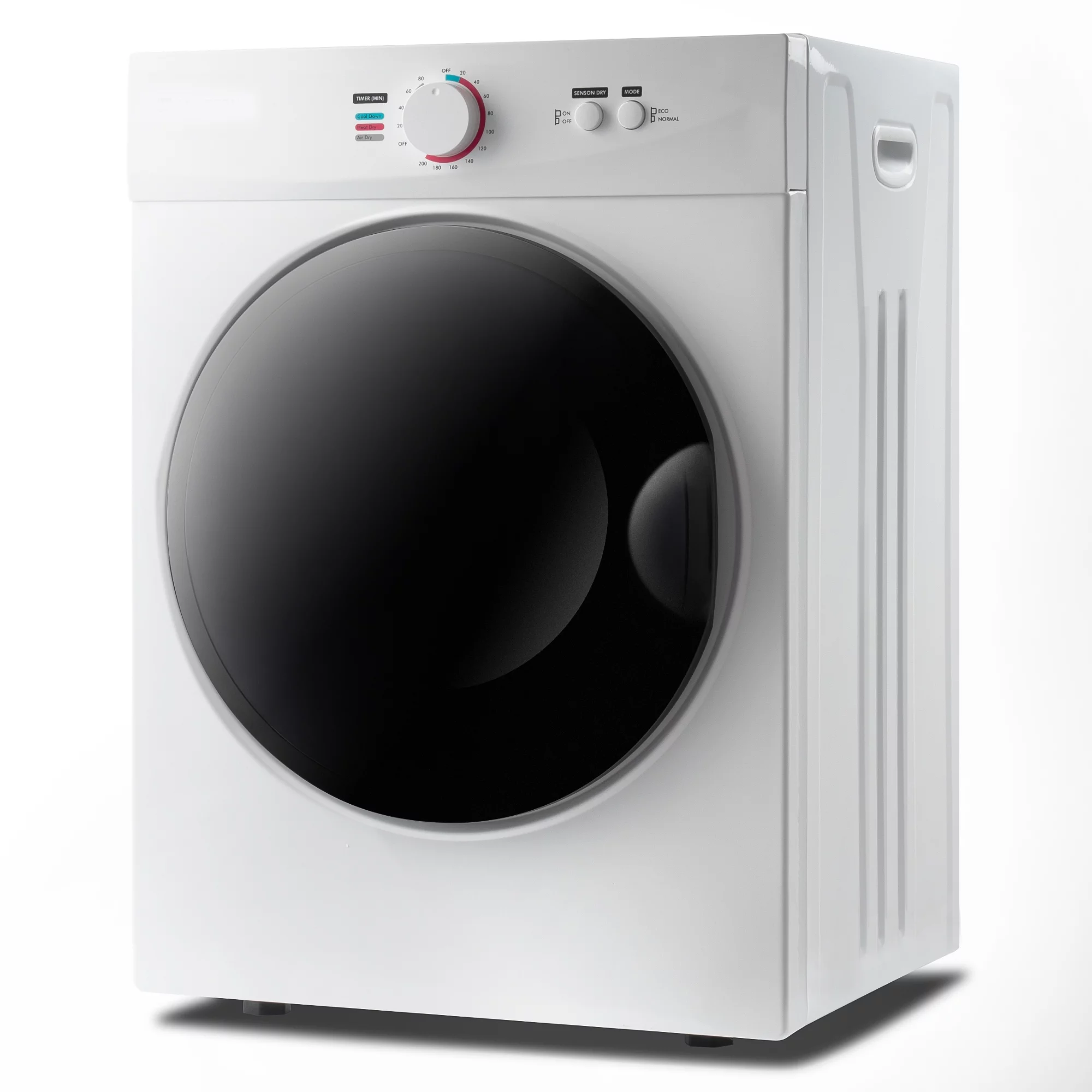 iRerts Compact Laundry Dryer, 1020W 1.41cu ft Portable Clothes Dryer with 5 Modes, Stainless Steel Tub, Wall Mount Kit, Front Load Electric Clothes Dryer Machine for Apartments, Dormitory, RVs, White
