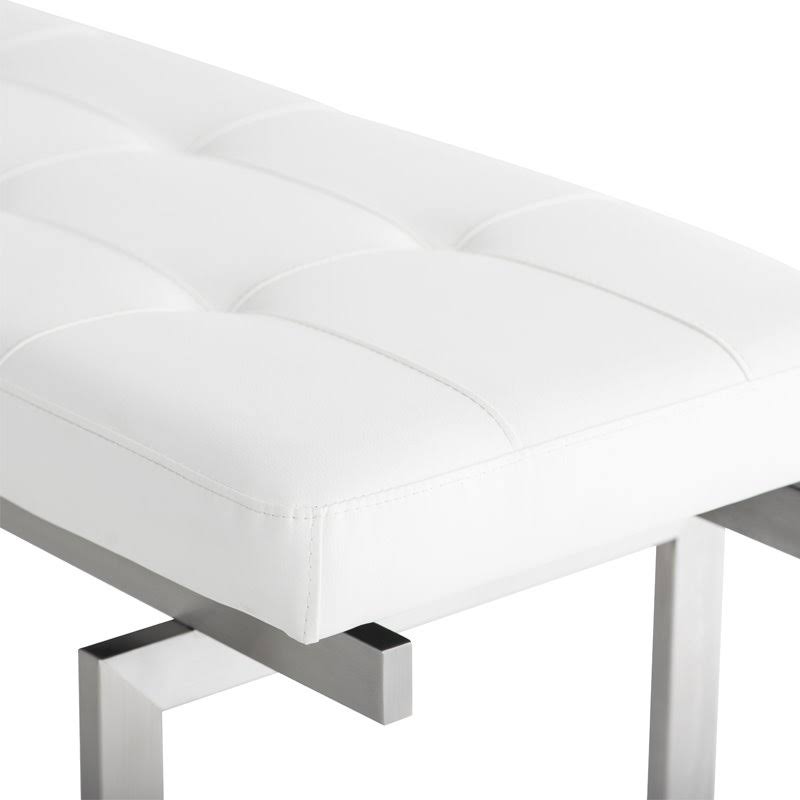 Nuevo White Louve Bench