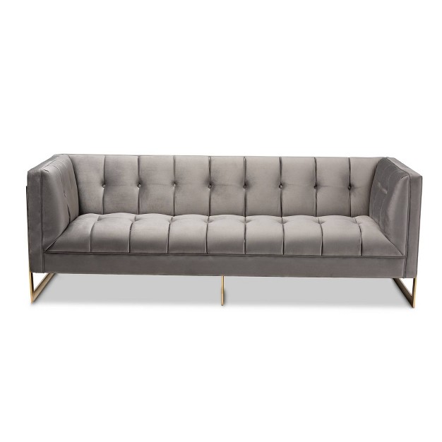 Ambra Velvet Sofa Baxton Studio