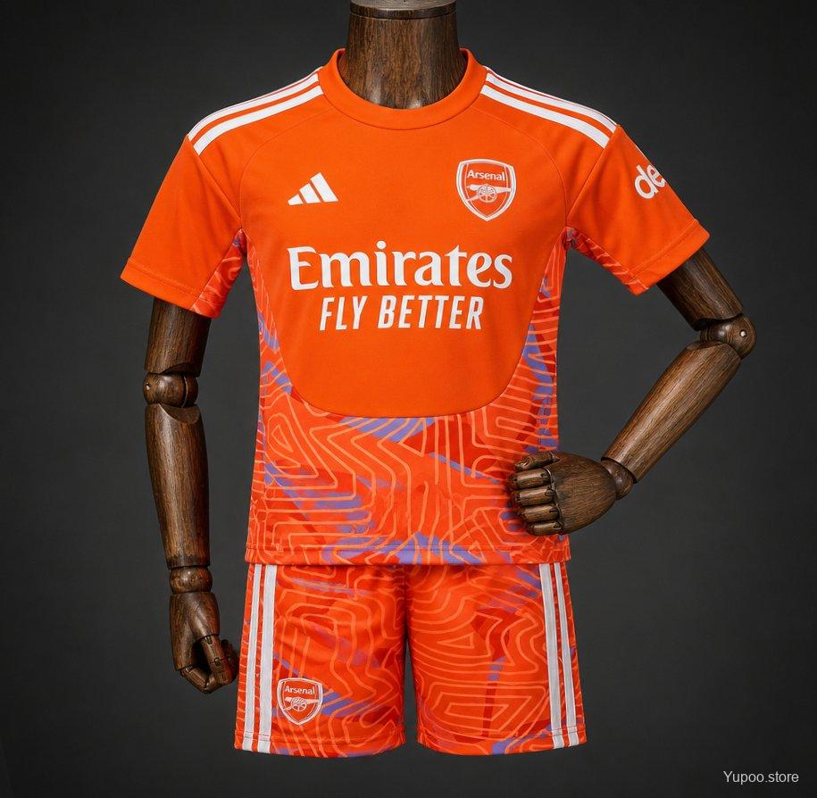 Arsenal Orange Goalkeeper Kids Suit 26/27