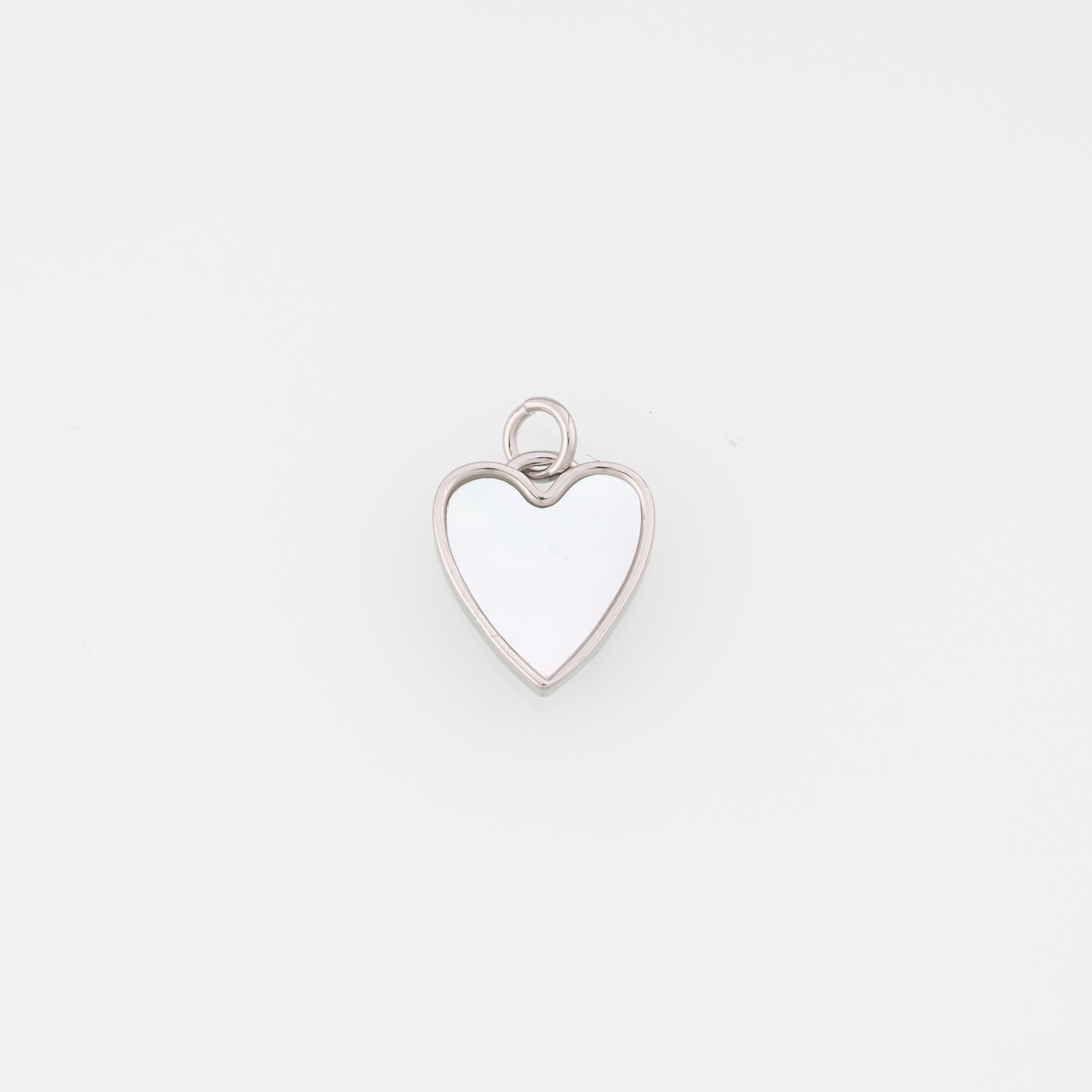 18K Gold Filled Heart Pendant,Heart Charm Earrings Necklace for DIY Jewelry Making Supply