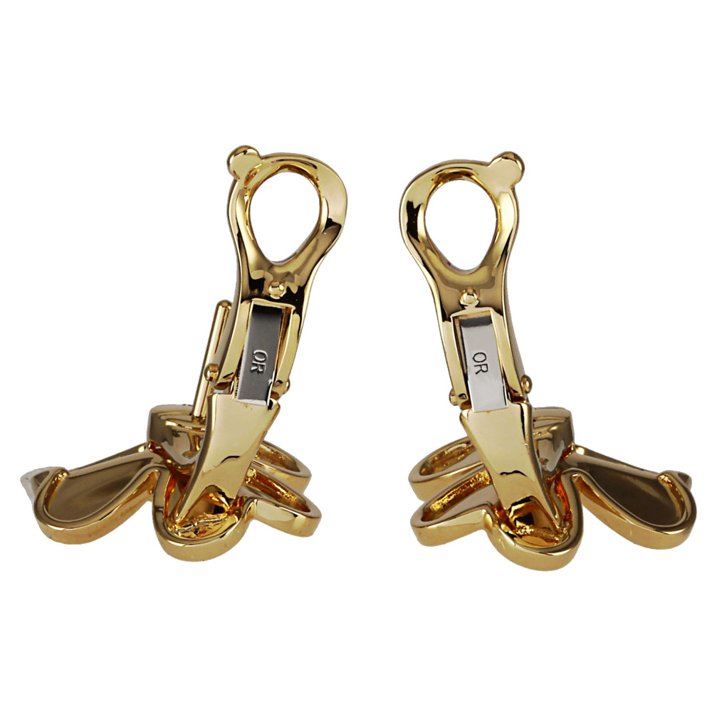 Van Cleef & Arpels Frivole Earrings 18K Yellow Gold Diamond VCARB65700